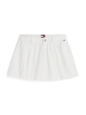 Spódnica mini Tommy Jeans biały