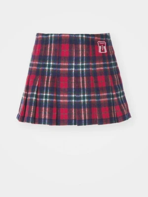 Spódnica mini Tommy Jeans czerwony