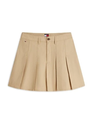Spódnica mini Tommy Jeans piaskowy