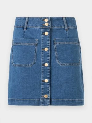 Spódnica mini Vero Moda niebieski denim