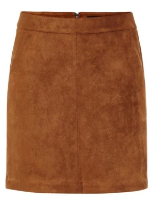 Spódnica mini Vero Moda koniakowy