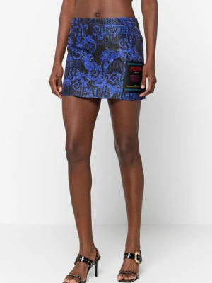 Spódnica mini Versace Jeans Couture niebieski