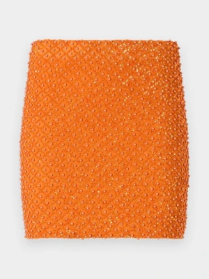 Spódnica mini Versace Jeans Couture pomarańczowy