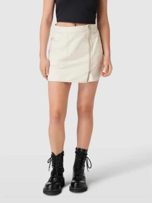 Spódnica mini w kopertowym stylu z zamkiem błyskawicznym Calvin Klein Jeans