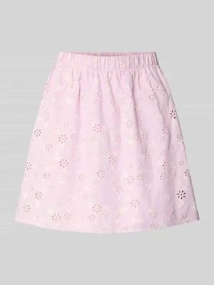 Spódnica mini w kroju regular fit z czystej bawełny model 'BANNA' Pieces