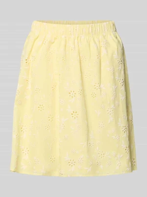 Spódnica mini w kroju regular fit z czystej bawełny model 'BANNA' Pieces