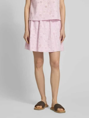 Spódnica mini w kroju regular fit z czystej bawełny model 'BANNA' Pieces