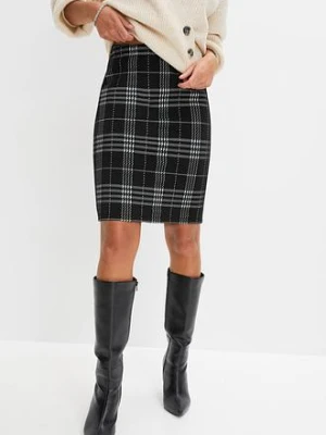 Spódnica mini w szkocką kratę bonprix