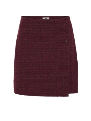 Spódnica mini WE Fashion ciemnofioletowy melanż