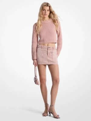 Spódnica mini z barwionego denimu Michael Kors