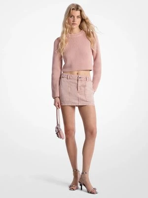 Spódnica mini z barwionego denimu MICHAEL Michael Kors
