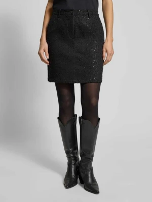 Spódnica mini z cekinowym obszyciem model ‘SHOW’ FREE/QUENT