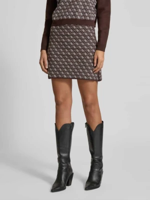Spódnica mini z dodatkiem wełny model 'AUBREY' Guess