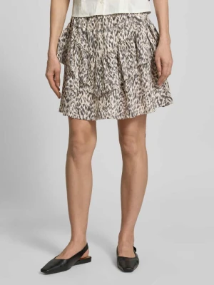 spódnica mini z dołem obszytym falbaną model 'Vildea' MbyM