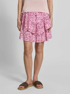 spódnica mini z dołem obszytym falbaną model 'Vildea' MbyM