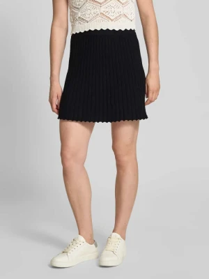 Spódnica mini z dzianiny z mieszanki bawełny model ‘JOYLYNN’ Pieces