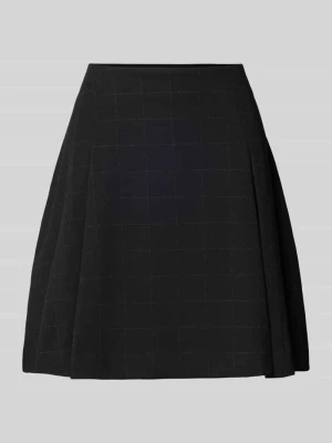 Spódnica mini z elastycznej mieszanki wiskozy model 'KATE' Ichi Czarny