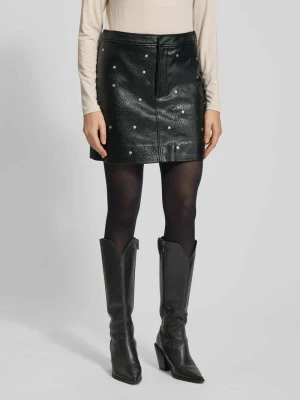 Spódnica mini z imitacji skóry model ‘Altari’ MbyM