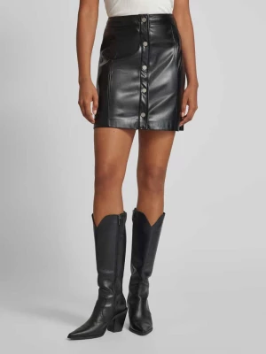 Spódnica mini z imitacji skóry model ‘CAROLA’ Guess