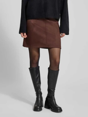 Spódnica mini z imitacji skóry model ‘Lexi’ FREE/QUENT