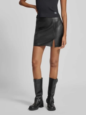 Spódnica mini z imitacji skóry z rozcięciem model ‘LENI’ Only