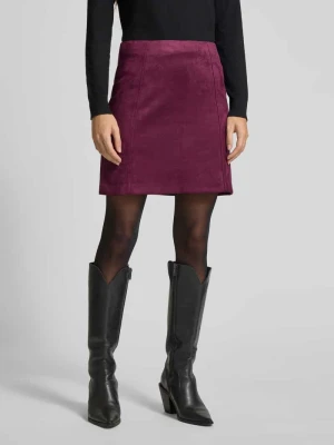 Spódnica mini z imitacji skóry z zamkiem błyskawicznym z tyłu Christian Berg Woman