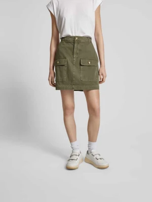 spódnica mini z kieszeniami z patką Anine Bing Khaki