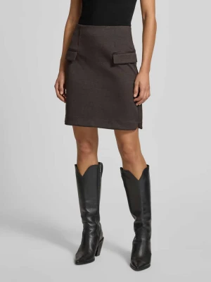 Spódnica mini z kieszeniami z patką model ‘KATE’ Ichi
