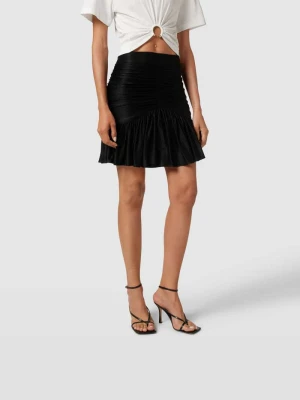 spódnica mini z marszczeniami Paco Rabanne Czarny