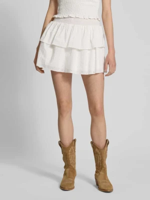 Spódnica mini z marszczonymi detalami REVIEW