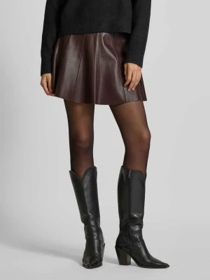 Spódnica mini z materiału skóropodobnego Rich & Royal