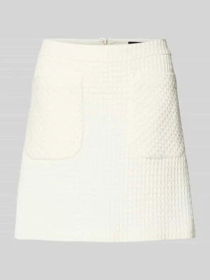 Spódnica mini z mieszanki bawełny z fakturowanym wzorem Marc Cain