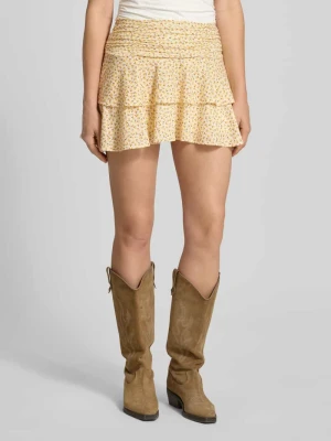 Spódnica mini z mieszanki wiskozy w efekcie stopniowania Gina Tricot
