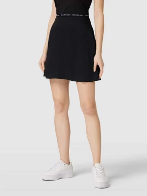 Spódnica mini z pasem z logo Calvin Klein Jeans