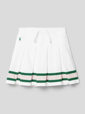 Spódnica mini z paskami w kontrastowym kolorze Polo Ralph Lauren Kids