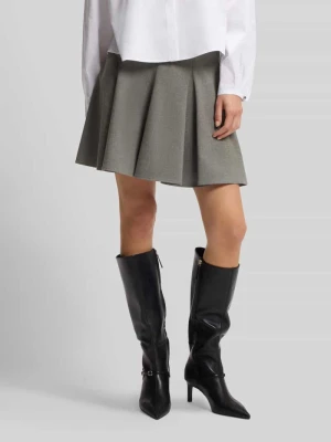 spódnica mini z rozkloszowaną częścią spódnicy model 'Rejuli' Hugo Jasnoszary