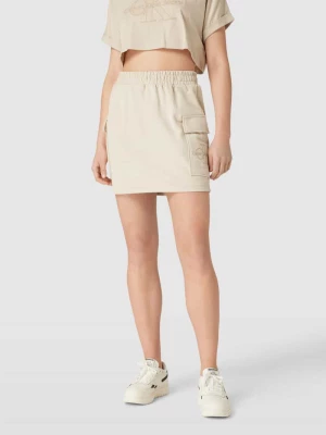 Spódnica mini z wyhaftowanym logo model ‘EMBROIDERED’ Calvin Klein Jeans