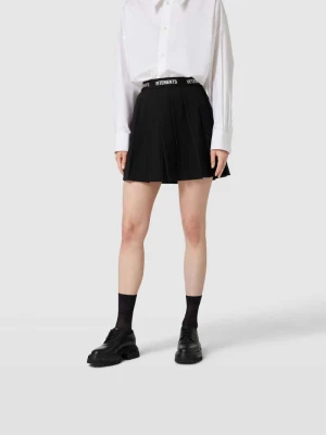 spódnica mini z wyhaftowanym logo Vetements Czarny
