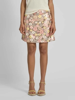 Spódnica mini z wysokim stanem i cekinami model ‘LALEA’ YAS