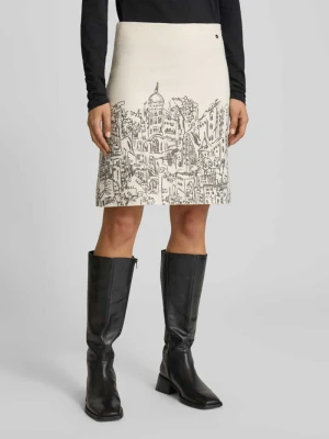 Spódnica mini ze wzorem na całej powierzchni Marc Cain