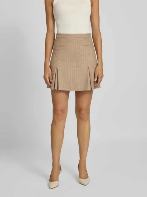 Spódnica mini ze wzorem w cienkie prążki model ‘RAMOLA’ HUGO