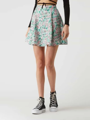 Spódnica mini ze wzorem w drobne kwiaty model ‘Danica’ EDITED