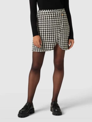 Spódnica mini ze wzorem w pepitkę model ‘PAIGE’ Vero Moda