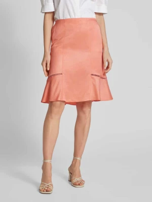 Spódnica o długości do kolan w jednolitym kolorze model ‘Vileina’ Boss
