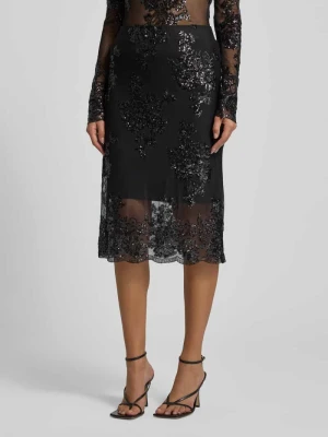 Spódnica o długości do kolan z cekinami model ‘AUBE’ Soyaconcept