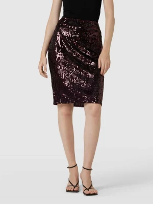 Spódnica o długości do kolan z cekinowym obszyciem model ‘KIERHAN’ Lauren Ralph Lauren