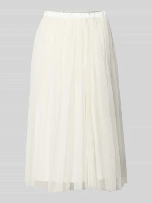 Spódnica o długości do kolan z plisami Lace & Beads