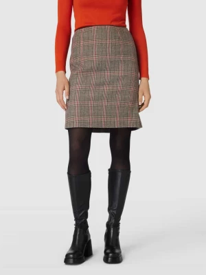 Spódnica o długości do kolan ze wzorem w szkocką kratę Christian Berg Woman
