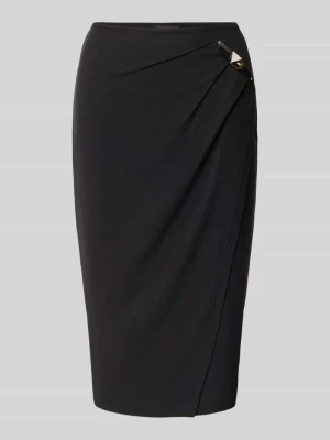 Spódnica o kroju slim fit w długości do kolan model 'Karole' Guess