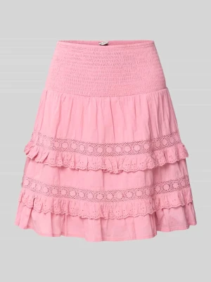 Spódnica o kształcie dzwonka z szydełkową koronką model 'Viljana' MbyM